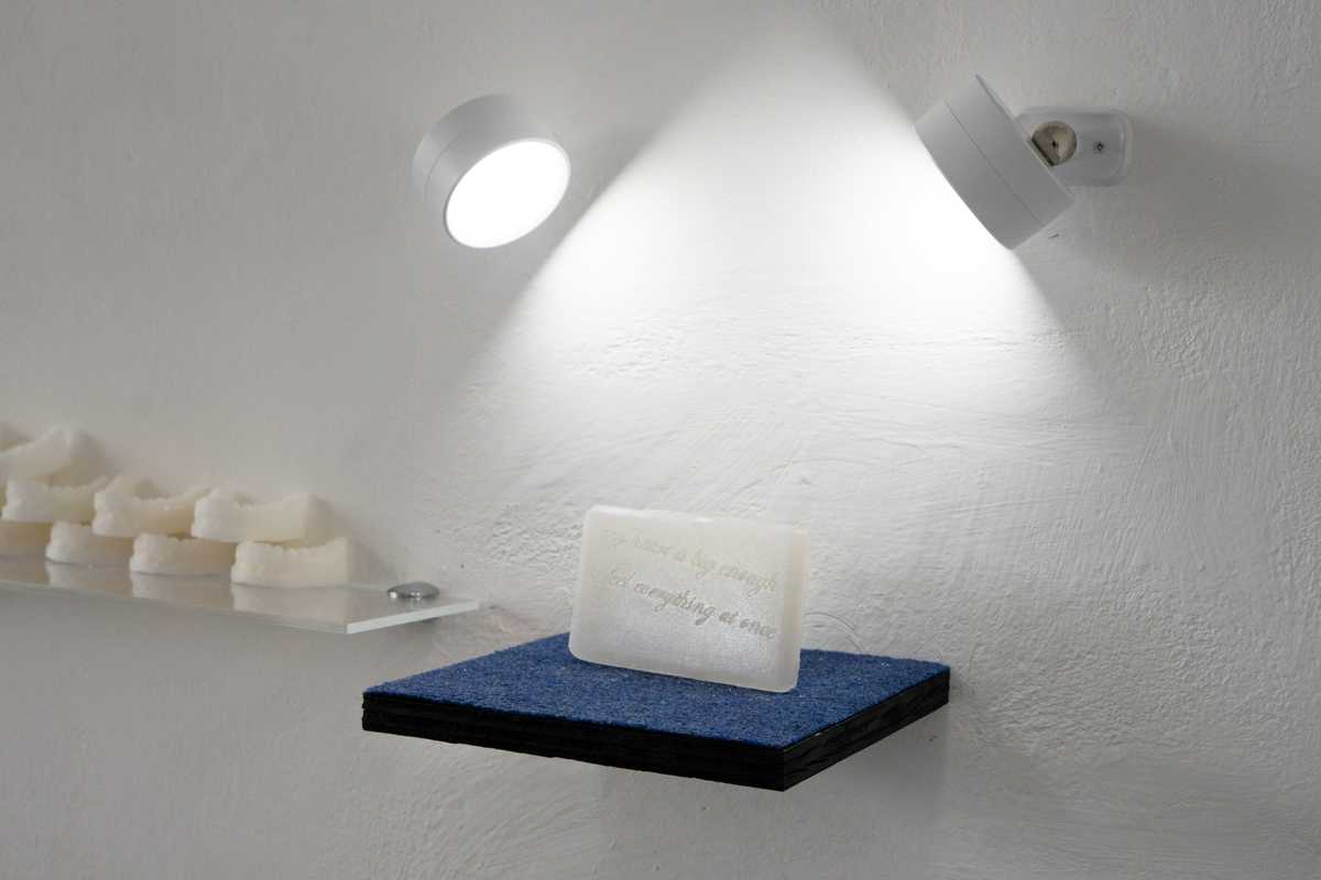 Soap that bears the inscription „my heart is big enough to feel everything at once"